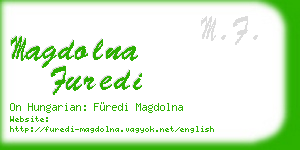 magdolna furedi business card